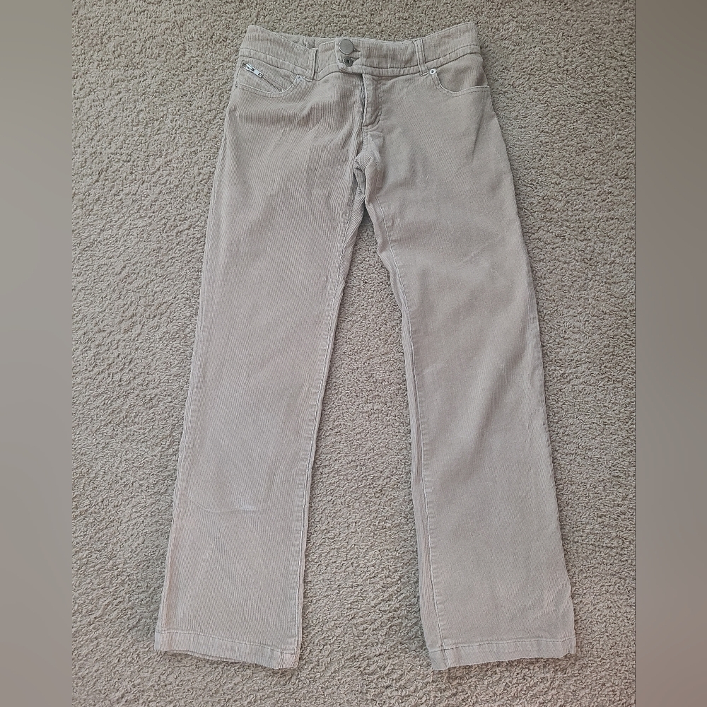 Women's Taupe Corduroy Bootcut Pants